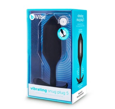 Plug analny wibrujący - B-Vibe Vibrating Snug Plug 5 Black